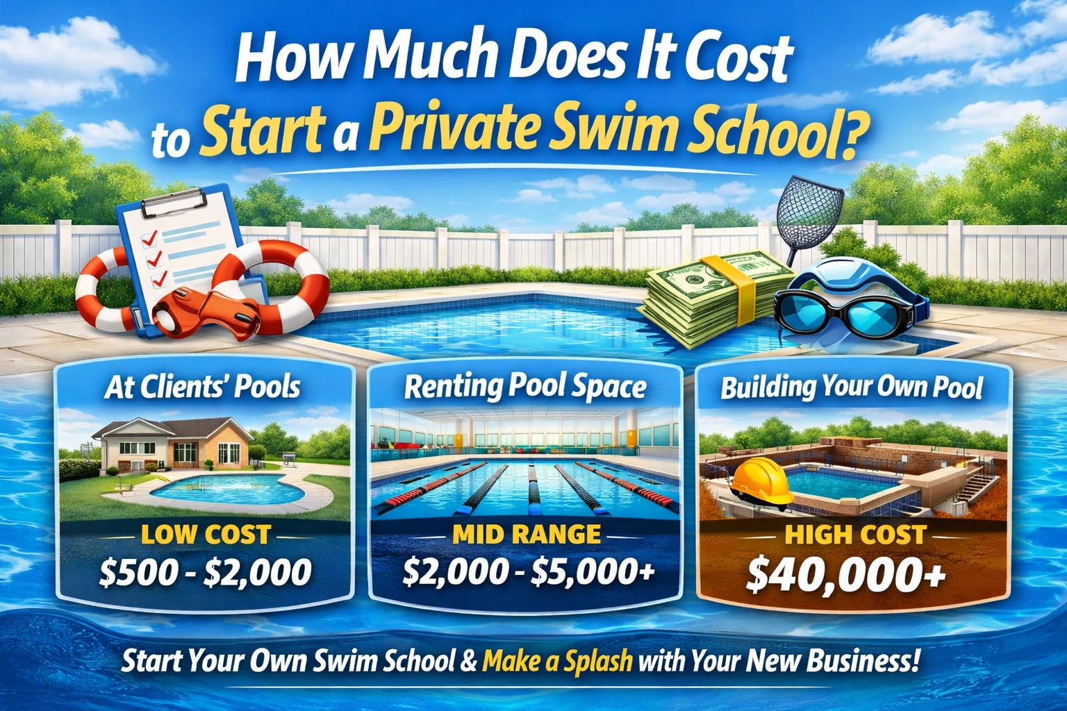 How Much Does It Cost to Start a Private Swim School?